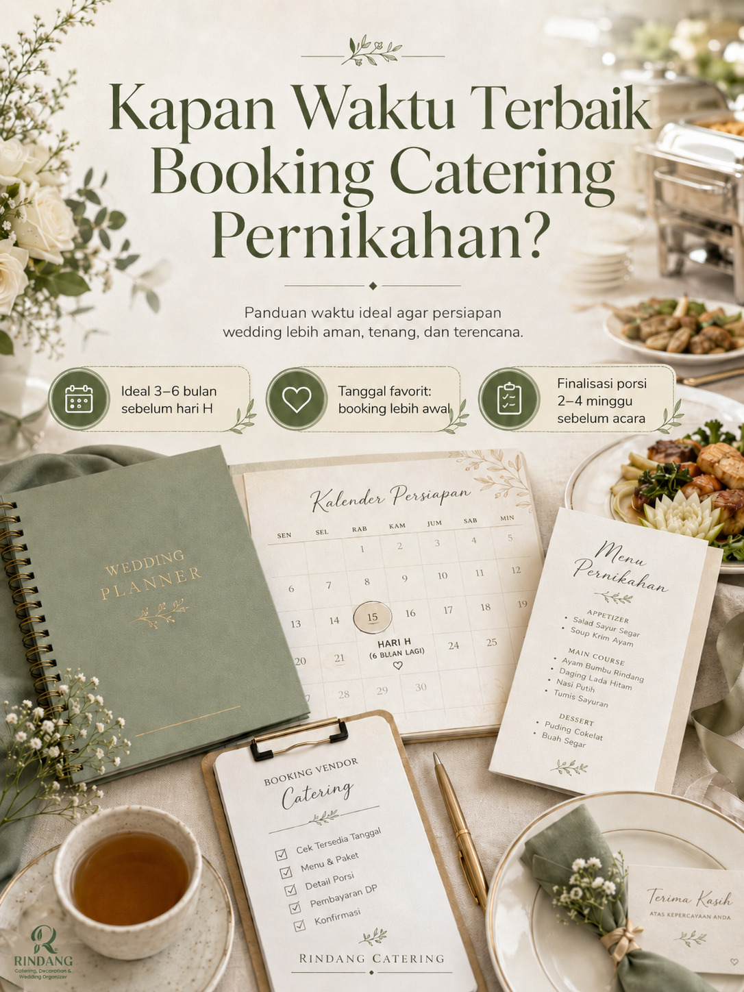 Kapan Waktu Terbaik Booking Catering Pernikahan?